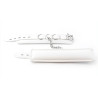 BDSMaster Menottes de chevilles Cuff Bomb Blanches 